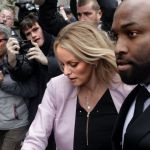 NEW YORK, NY - APRIL 16: Stormy Daniels arrives to Federal Court for the hearing related to the FBI raid on Michael Cohen's hotel room and office on April 16, 2018 in New York City. (Photo by Yana Paskova/Getty Images)