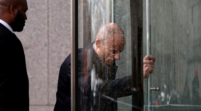 NEW YORK, NY - APRIL 16: Stormy Daniels'  lawyer Michael Avenatti arrives to the Federal Court hearing related to the FBI raid on Michael Cohen's hotel room and office on April 16, 2018 in New York City. (Photo by Yana Paskova/Getty Images)