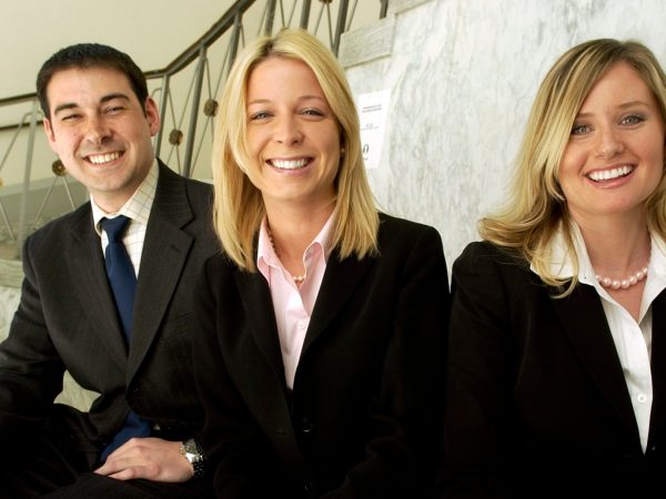 Climbers from left, Jake Ward, Samantha Dravis, Alicia Journey Campbell