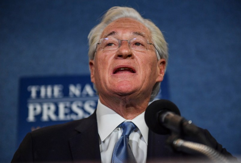 WASHINGTON, DC - JUNE 8: Marc E. Kasowitz, attorney for President Donald Trump, makes a statement to the media during a press conference at the National Press Club on June 8, 2017 in Washington, D.C. (Photo by Ricky Carioti/The Washington Post)