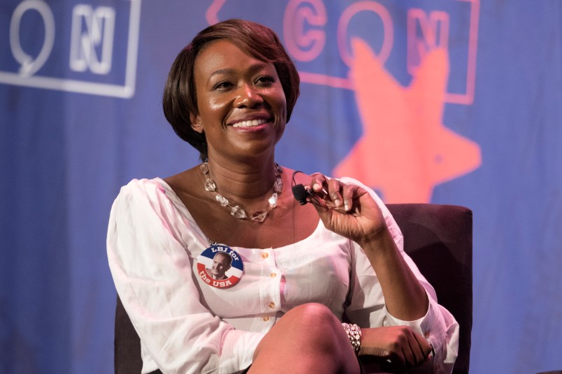 Joy-Ann Reid speaks during Politicon at the Pasadena Convention Center in Pasadena, California on July 29, 2017. Politicon is a bipartisan convention that mixes politics, comedy and entertainment. (Photo by: Ronen Tivony) (Photo by Ronen Tivony/NurPhoto)