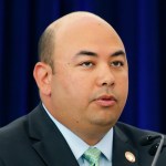 FILE – In this June 28, 2016, file photo, Ohio House Speaker Cliff Rosenberger speaks during an event to mark the renaming of Port Columbus International Airport to John Glenn Columbus International Airport in Columbus, Ohio. Rosenberger and Wisconsin Assembly Speaker Robin Vos were set to meet Thursday, Feb. 23, 2017, in Ohio to discuss how the Republican legislative leaders are joining forces to prepare for changes in how the federal government deals with states during President Donald Trump’s administration. (AP Photo/Jay LaPrete, File)