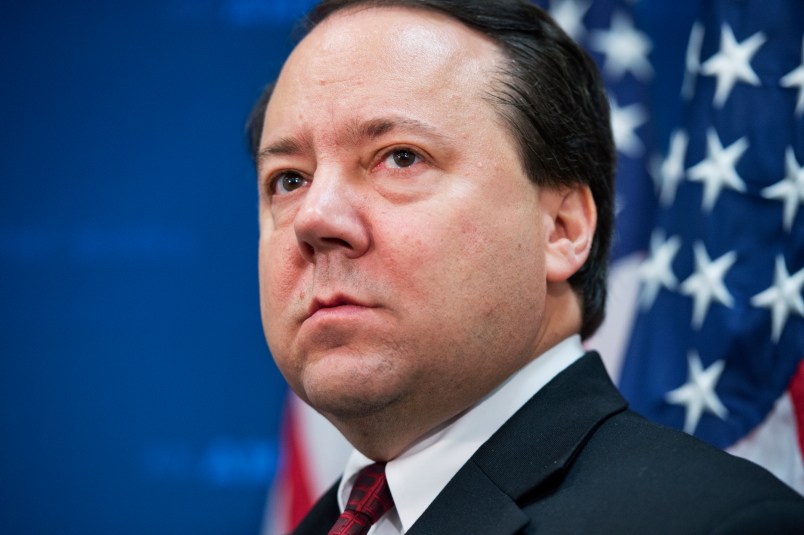 UNITED STATES - JUNE 10: Rep. Pat Tiberi, R-Ohio, attends a news conference after a meeting of the House Republican Caucus in the Capitol, June 10, 2014. (Photo By Tom Williams/CQ Roll Call)