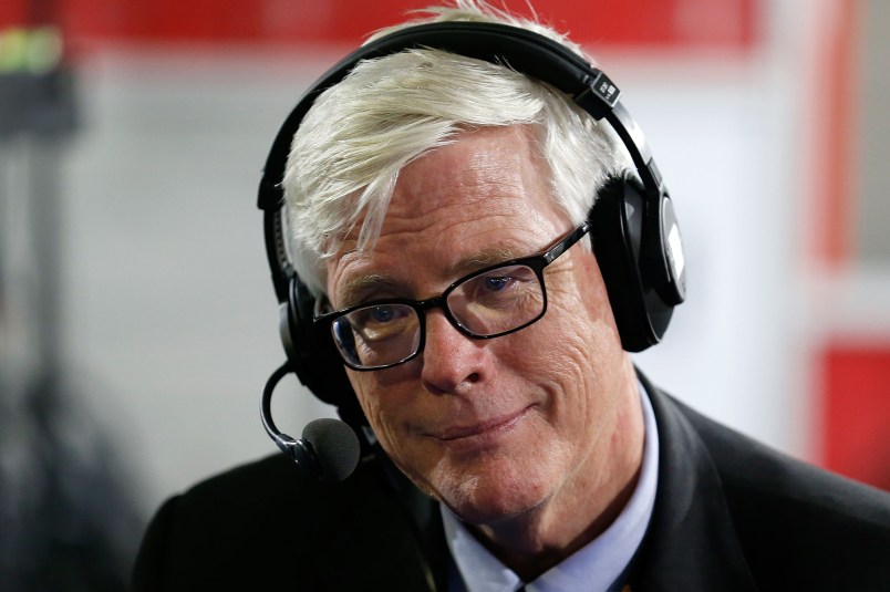 CLEVELAND, OH - JULY 20: Hugh Hewitt talks about the 2016 presidential race withTed Koppel and Jonathan Alter on his show, "Alter Family Politics" at Quicken Loans Arena on July 20, 2016 in Cleveland, Ohio. (Photo by Kirk Irwin/Getty Images for SiriusXM) *** Local Caption *** Hugh Hewitt
