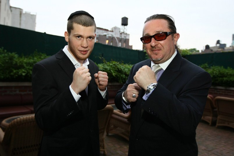 NEW YORK - JUNE 3:  Undefeated junior welterweight boxer Dmitry Salita (L) and honoree businessman Evgeny A. Freidman attend the UJA-Federation of New York's Russian Leadership Division's Charity Ball at The Bowery Hotel June 3, 2009 in New York City.  (Photo by Neilson Barnard/Getty Images)