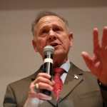 Republican Senatorial candidate Roy Moore concedes defeat against his Democratic opponent Doug Jones at his election night party in the RSA Activity Center on December 12, 2017 in Montgomery, Alabama. Mr. Moore lost the special election to replace Attorney General Jeff Sessions in the U.S. Senate.
