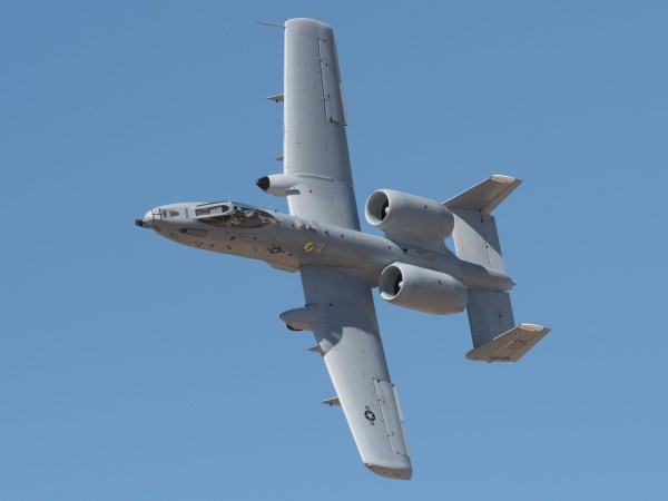 A U.S. Air Force A-10 ground attack jet flies during a public display at Luke Air Force Base near Phoenix, Arizona on Saturday, March 17, 2018. (Photo by Yichuan Cao/NurPhoto)