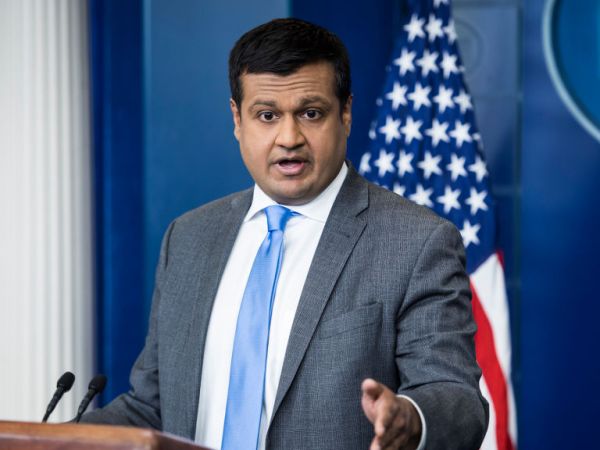 WASHINGTON, DC - MARCH 26: White House deputy press secretary Raj Shah takes questions from reporters during a press briefing at the White House on Monday, March 26, 2018 in Washington, DC. (Photo by Jabin Botsford/The Washington Post)