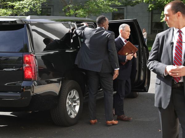 Environmental Protection Agency Administrator Scott Pruitt testifies before the House Energy and Commerce Committee's Environment Subcommittee in the Rayburn House Office Building on Capitol Hill April 26, 2018 in Washington, DC. The focus of nearly a dozen federal inquiries into his travel expenses, security practices and other issues, Pruitt testified about his agency's FY2019 budget proposal.