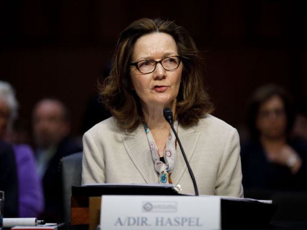 WASHINGTON, May 9, 2018 -- Gina Haspel, nominee for Director of Central Intelligence Agency, testifies at her confirmation hearing before the Senate Intelligence Committee on Capitol Hill in Washington D.C., the United States, on May 9, 2018. (Xinhua/Ting Shen)