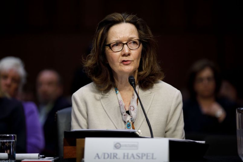WASHINGTON, May 9, 2018 -- Gina Haspel, nominee for Director of Central Intelligence Agency, testifies at her confirmation hearing before the Senate Intelligence Committee on Capitol Hill in Washington D.C., the United States, on May 9, 2018. (Xinhua/Ting Shen)