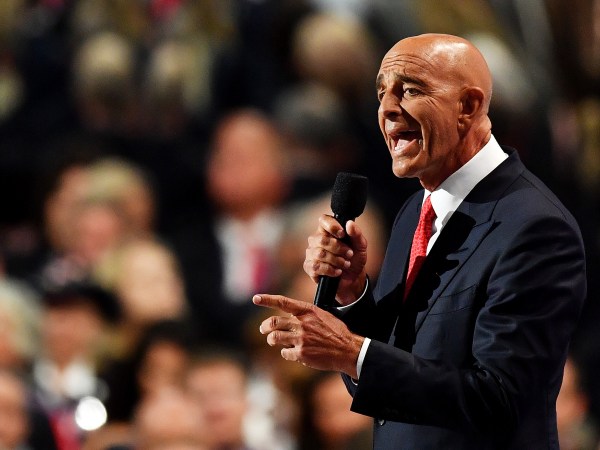 CLEVELAND, OH - JULY 21:  on the fourth day of the Republican National Convention on July 21, 2016 at the Quicken Loans Arena in Cleveland, Ohio. Republican presidential candidate Donald Trump received the number of votes needed to secure the party's nomination. An estimated 50,000 people are expected in Cleveland, including hundreds of protesters and members of the media. The four-day Republican National Convention kicked off on July 18. (Photo by Jeff J Mitchell/Getty Images)