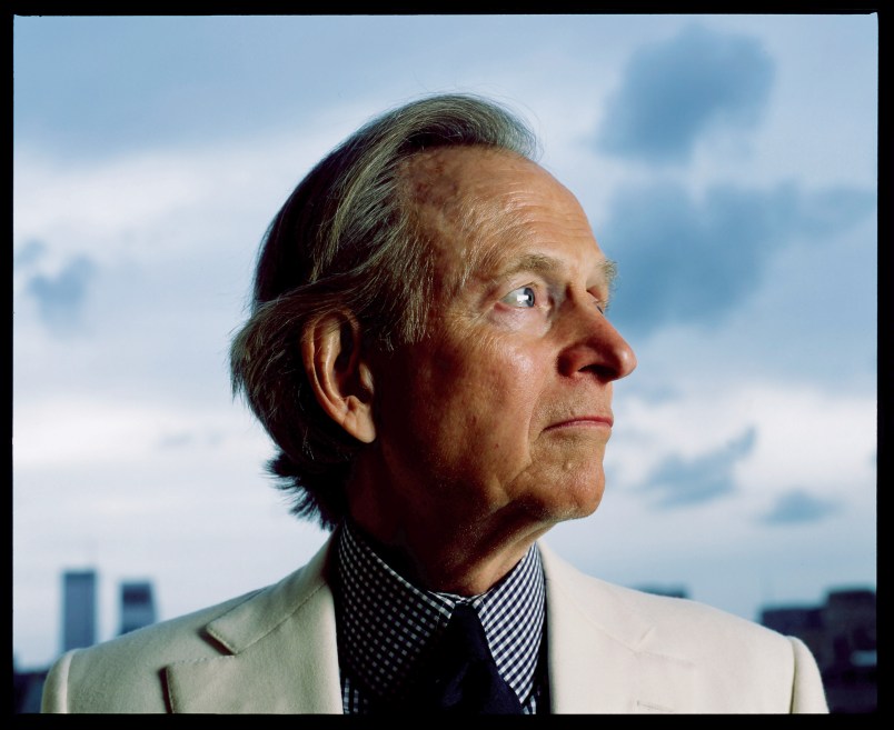 Author Tom Wolfe in his Upper East-Side apartment at 21 E79th St, New York City on October 21 2004