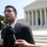 Neal K. Katyal, attorney for Guantanamo Bay detainee Salim Ahmed Hamdan, speaks to reporters on the steps of the Supreme Court after the Court ruled in his favor, 5-3, Thursday June 29, 2006, in Washington, D.C. The ruling overturned a federal appeals decision, which upheld President Bush's right to try Guantanamo detainees before military trials. (Mauricio Rubio/MCT)