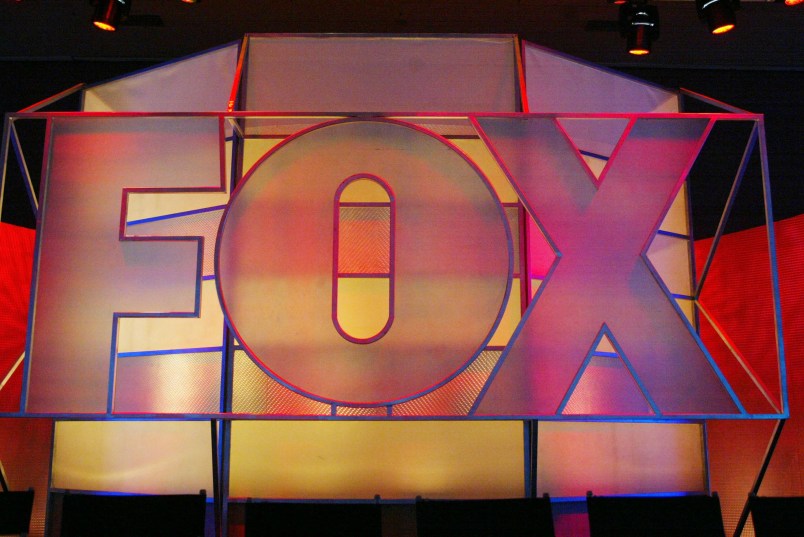 UNIVERSAL CITY, CA - JANUARY 17:  Fox Network logo is displayed during the 2005 Television Critics Winter Press Tour at the Hilton Universal Hotel on January 17, 2005 in Universal City, California.  (Photo by Frederick M. Brown/Getty Images) *** Local Caption *** Fox