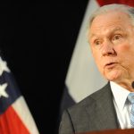 ST. LOUIS, MO - MARCH 31:  US Attorney General Jeff Sessions addresses law enforcement members at the Thomas Eagleton U.S. Courthouse on March 31, 2017 in St. Louis, Missouri. Attorney General Session is in town to work with federal, state and local law enforcement about efforts to combat violent crime and restore public safety. (Photo by Michael B. Thomas/Getty Images)