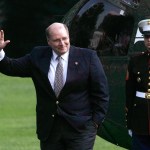 WASHINGTON - JULY 20:  White House Deputy Chief of Staff Joe Hagin waves after he returned to the White House from Crawford, Texas, with U.S. President George W. Bush and first lady Laura July 20, 2008 in Washington, DC. Hagin is leaving his position at the White House for a private sector job.  (Photo by Alex Wong/Getty Images)