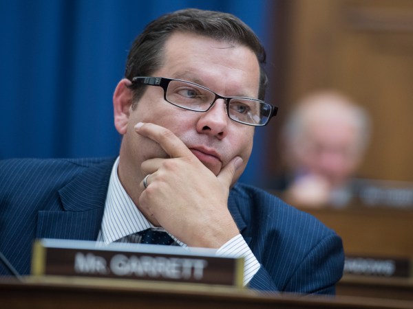 UNITED STATES - MAY 17: Rep. Tom Garrett, R-Va., attends a House Foreign Affairs Committee markup in Rayburn Building on May 17, 2018. (Photo By Tom Williams/CQ Roll Call)