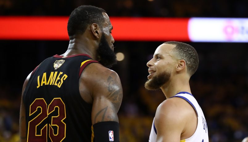 in Game 1 of the 2018 NBA Finals at ORACLE Arena on May 31, 2018 in Oakland, California. NOTE TO USER: User expressly acknowledges and agrees that, by downloading and or using this photograph, User is consenting to the terms and conditions of the Getty Images License Agreement.