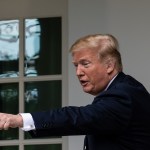 U.S. President Donald Trump leaves after  he signed S. 2372, the VA Mission Act of 2018 at a ceremony in the Rose Garden of the White House, on Wednesday, June 6, 2018. (Photo by Cheriss May/NurPhoto)