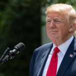 U.S. President Donald Trump at his joint press conference with Prime Minister of Japan Shinzō Abe, in the Rose Garden at the White House in Washington, D.C., on Thursday, June 7, 2018. (Photo by Cheriss May/NurPhoto)