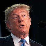 WASHINGTON, DC - JUNE 19: (AFP OUT) U.S. President Donald Trump addresses the National Federation of Independent Businesses 75th Anniversary Celebration on June 19, 2018 in Washington, DC. (Photo by Chris Kleponis - Pool/Getty Images)