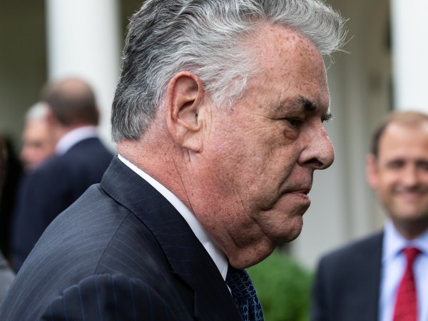 Congressman Peter King attends ceremony where U.S. President Donald Trump signs S. 2372, the VA Mission Act of 2018 in the Rose Garden of the White House, on Wednesday, June 6, 2018. (Photo by Cheriss May/NurPhoto)