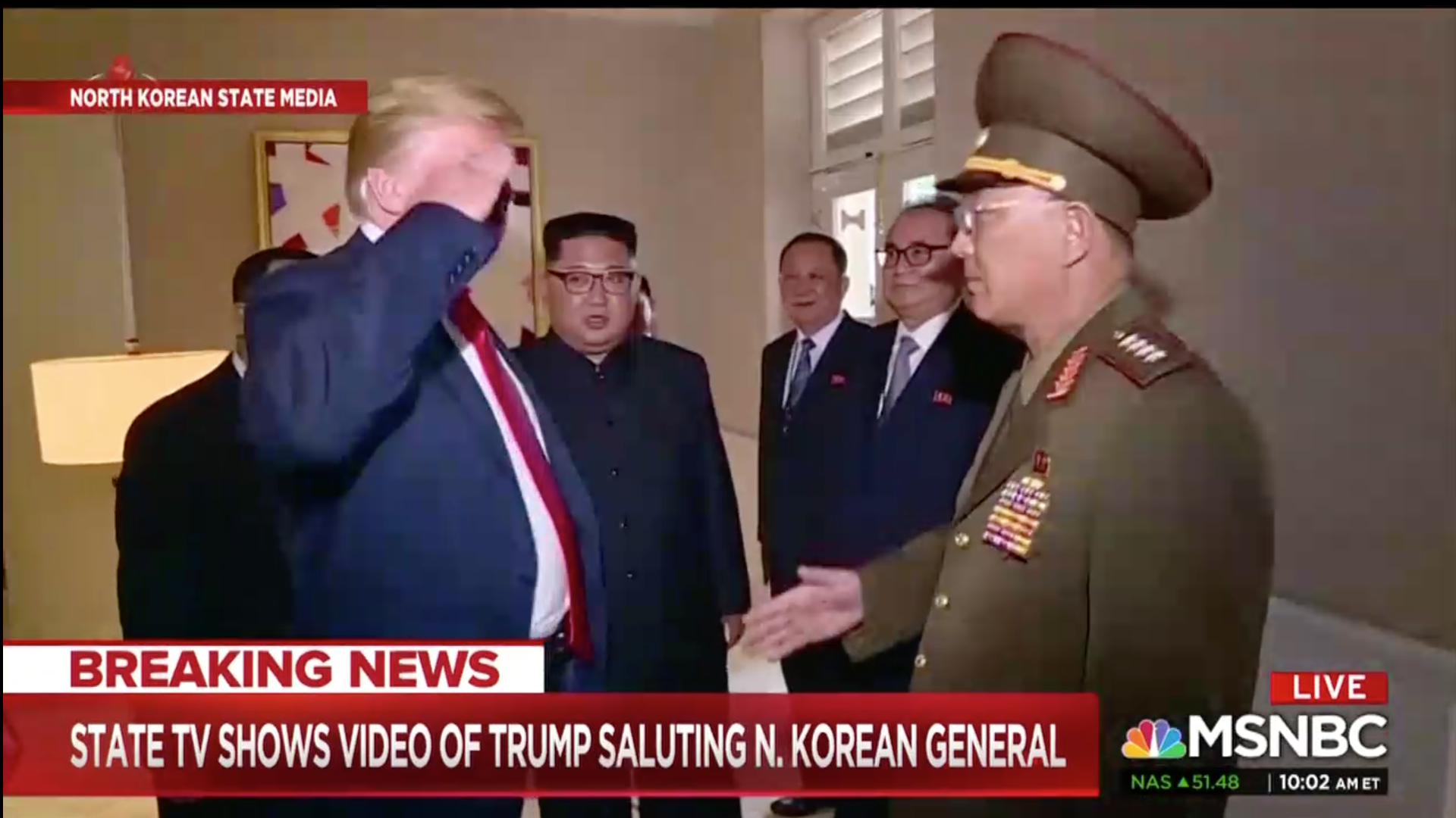 Wh Trump Was Showing ‘common Courtesy By Saluting Nk General Tpm