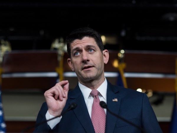 UNITED STATES - MAY 10: Speaker Paul Ryan, R-Wis., conducts his weekly a news conference in the Capitol Visitor Center on May 10, 2018. (Photo By Tom Williams/CQ Roll Call)