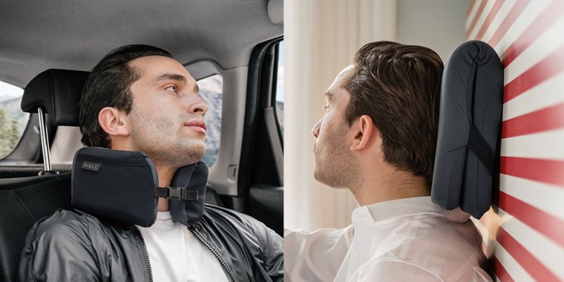 The Omni Pillow 3-in-1 Travel Pillow provides memory foam comfort no matter where you’re sleeping.