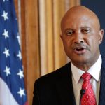 Indiana Attorney General Curtis Hill speaks during a press conference at the Statehouse in Indianapolis Monday, July 9, 2018, about calls for him to resign amid allegations that he inappropriately touched a state lawmaker and several other women.   (AP Photo/Michael Conroy)