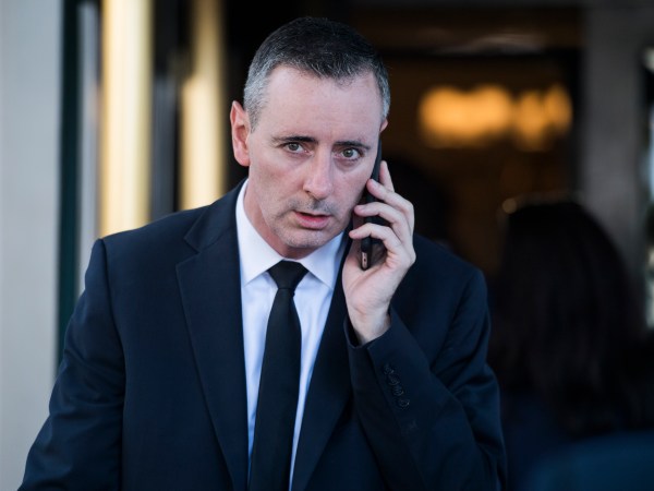 UNITED STATES - JULY 17: Rep. Brian Fitzpatrick, R-Pa., leaves a meeting of the House Republican Conference at the Capitol Hill Club on July 17, 2018. (Photo By Tom Williams/CQ Roll Call)