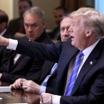 U.S. President Donald Trump speaks during a cabinet meeting in the Cabinet Room of the White House, July 18, 2018 in Washington, DC. Photo by Olivier Douliery/ Abaca Press