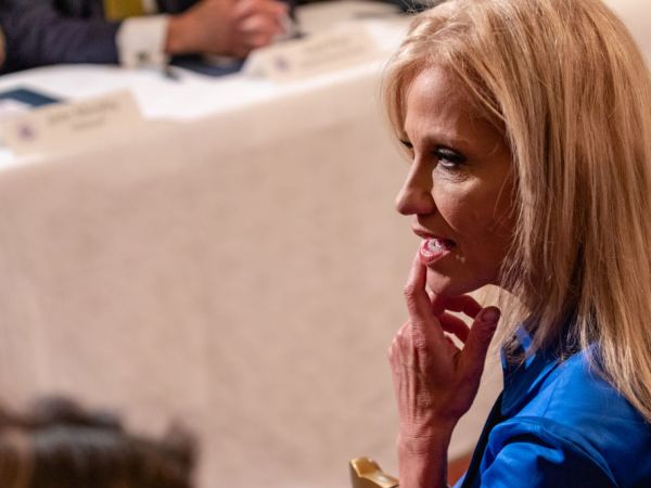 White House Counselor to the President Kellyanne Conway, attends U.S. President Donald Trump’s 'The Pledge To America's Workers' event in the East Room of the White House, in Washington, D.C. on Thursday, July 19, 2018  (Photo by Cheriss May/NurPhoto)