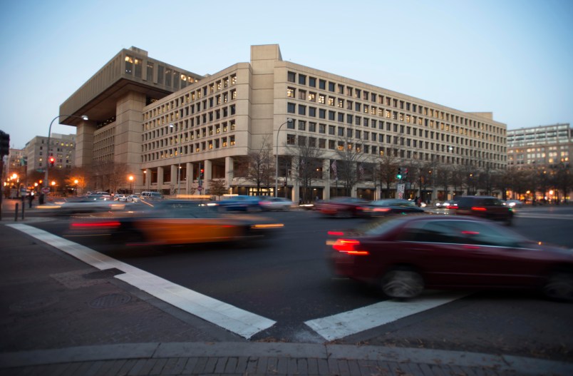 WASHINGTON, DC - DECEMBER 3: The J. Edgar Hoover Building for the FBI in Washington, DC on Dec. 3. The FBI may move to another building. (Photo by Bonnie Jo Mount/The Washington Post)