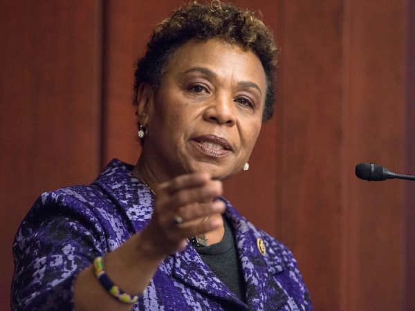 WASHINGTON, DC - MARCH 24: Congresswoman Barbara Lee speaks during the 2015 amfAR Capitol Hill Conference at U.S. Capitol Visitor Center on March 24, 2015 in Washington, DC. (Photo by Leigh Vogel/Getty Images)