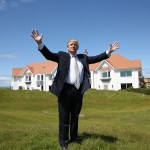 TURNBURRY, SCOTLAND - JUNE 08:  Donald Trump Visits Turnberry Golf Club, after its $10 Million refurbishment on June 8, 2015 in Turnberry, Scotland. (Photo by Ian MacNicol/Getty Images)