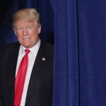 Republican presidential candidate Donald Trump delivers a speech about his vision for foreign policy at the Mayflower Hotel April 27, 2016 in Washington, DC. A real estate billionaire and reality television star, Trump beat his GOP challengers by double digits in Tuesday's presidential primaries in Pennsylvania, Maryland, Deleware, Rhode Island and Connecticut. 'I consider myself the presumptive nominee, absolutely,' Trump told supporters at the Trump Tower following yesterday's wins.