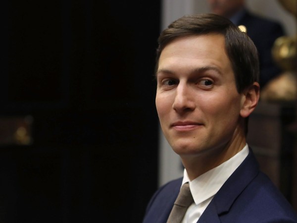 WASHINGTON, DC - JANUARY 11:  White House senior advisor Jared kushner participates in U.S. President Donald Trump prison reform roundtable in the Roosevelt Room at the White House, on January 11, 2018 in Washington, DC.  (Photo by Mark Wilson/Getty Images)