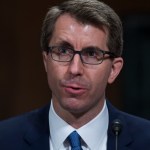 UNITED STATES - MAY 9: Ryan Wesley Bounds, nominee for United States Circuit Judge for the Ninth Circuit, testifies during his Senate Judiciary Committee confirmation hearing in Dirksen Building on May 9, 2018. (Photo By Tom Williams/CQ Roll Call)