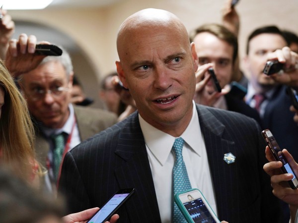WASHINGTON, DC - JUNE 07:  White House Director of Legislative AffairsÊMarc Short speaks to members of the media as he leaves after a House Republican Conference meeting June 7, 2018 on Capitol in Washington, DC. House GOPs gathered for a conference meeting to discuss immigration.  (Photo by Alex Wong/Getty Images)