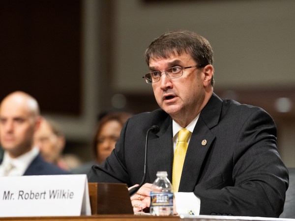 WASHINGTON, DC, UNITED STATES - 2018/06/27: Veteran Affairs (VA) Secretary Nominee Robert L. Wilkie at the Senate Veteran Affairs Committee in the US Capitol. (Photo by Michael Brochstein/SOPA Images/LightRocket via Getty Images)