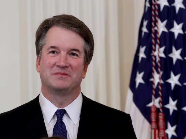 WASHINGTON, DC - JULY 09: U.S. President Donald Trump introduces U.S. Circuit Judge Brett M. Kavanaugh as his nominee to the United States Supreme Court during an event in the East Room of the White House July 9, 2018 in Washington, DC. Pending confirmation by the U.S. Senate, Judge Kavanaugh would succeed Associate Justice Anthony Kennedy, 81, who is retiring after 30 years of service on the high court. (Photo by Chip Somodevilla/Getty Images)