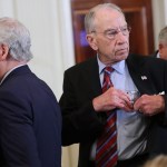 U.S. President Donald Trump introduces XXX as his nominee to the United States Supreme Court during an event in the East Room of the White House July 9, 2018 in Washington, DC. Pending confirmation by the U.S. Senate, XXX would succeed Associate Justice Anthony Kennedy, 81, who is retiring after 30 years of service on the high court.U.S. Circuit Judge Brett M. KavanaughU.S. Circuit Judge Thomas M. HardimanU.S. Circuit Judge Amy Coney BarrettU.S. Circuit Judge Raymond Kethledge