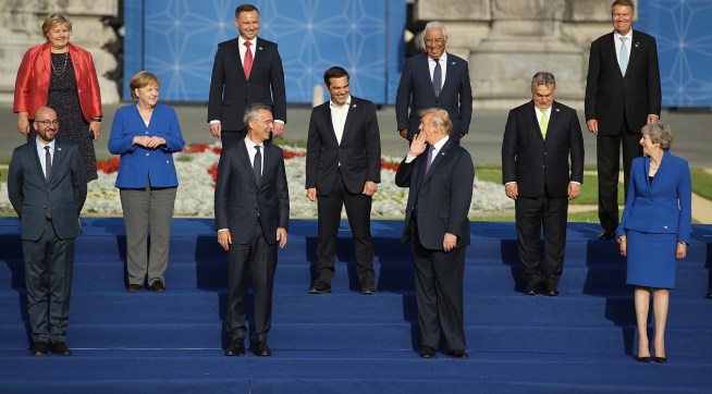 on July 11, 2018 in Brussels, Belgium.