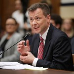 Deputy Assistant FBI Director Peter Strzok testifies before a joint committee hearing of the House Judiciary and Oversight and Government Reform committees in the Rayburn House Office Building on Capitol Hill July 12, 2018 in Washington, DC. While involved in the probe into Hillary ClintonÕs use of a private email server in 2016, Strzok exchanged text messages with FBI attorney Lisa Page that were critical of Trump. After learning about the messages, Mueller removed Strzok from his investigation into whether the Trump campaign colluded with Russia to win the 2016 presidential election.