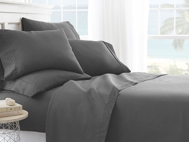 iEnjoy Home’s Six-Piece Sheet Set is soft, smooth and won’t hold in extra heat — sleeping in has never been so tempting.