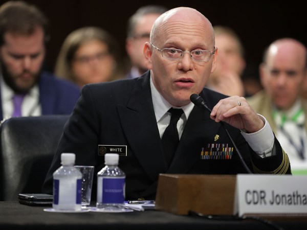 Representatives from faith and pro-immigration groups hold a news conference before a hearing of the Senate Judiciary Committee in the Hart Senate Office Building on Capitol Hill July 31, 2018 in Washington, DC. The demonstrators plan to walkout during the hearing to highlight the Immigration Enforcement and Customs agency and Customs and Border Protection "immoral practices and ineffective efforts to reunify families."