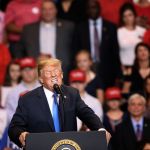 WILKES BARRE, PA - AUGUST 02: President Donald J. Trump speaks to a large crowd gathered to see him on August 2, 2018 at the Mohegan Sun Arena at Casey Plaza in Wilkes Barre, Pennsylvania. This is Trump's second rally this week; the same week his former campaign chairman Paul Manafort started his trial that stemmed from special counsel Robert Mueller's investigation into Russia’s alleged interference in the 2016 presidential election.  (Photo by Rick Loomis/Getty Images)