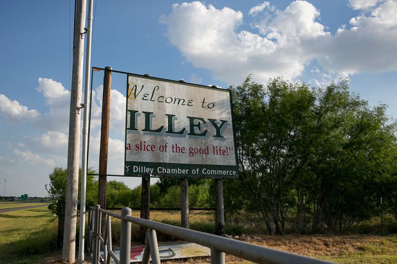 DILLEY, TEXAS - July 12, 2016: The Texas city of Dilley had a population just over 4,000 people (according to 2014 Census) and is home to the South Texas Family Residential Center, a detention facility for immigrant women and children, which opened in 2014. The facility is managed by CCA, a private corrections management company, on behalf of U.S. Immigration and Customs Enforcement (ICE). CREDIT: Ilana Panich-Linsman for The Washington Post